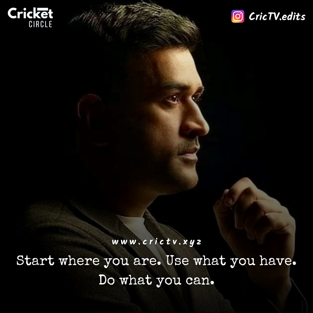 MS Dhoni, Motivation Quote 2022